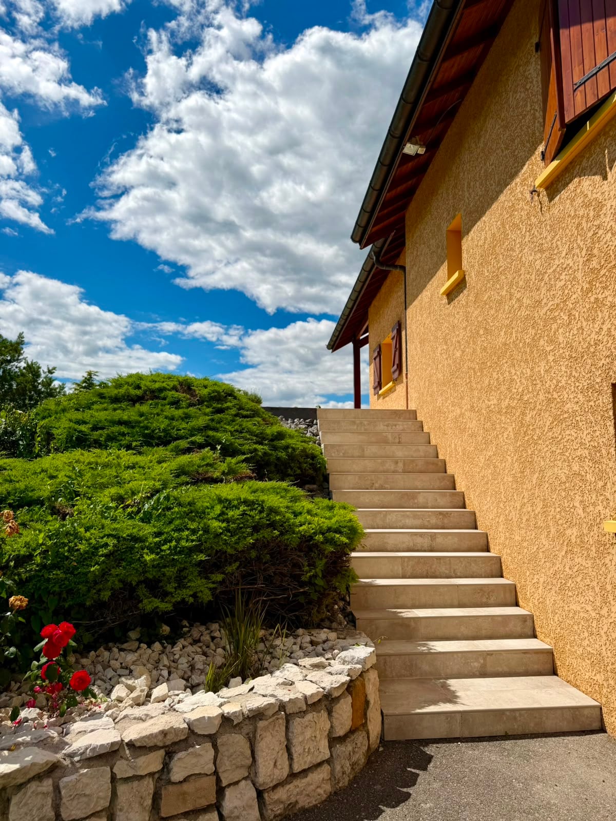 Escalier paysagé — Pierre & végétal